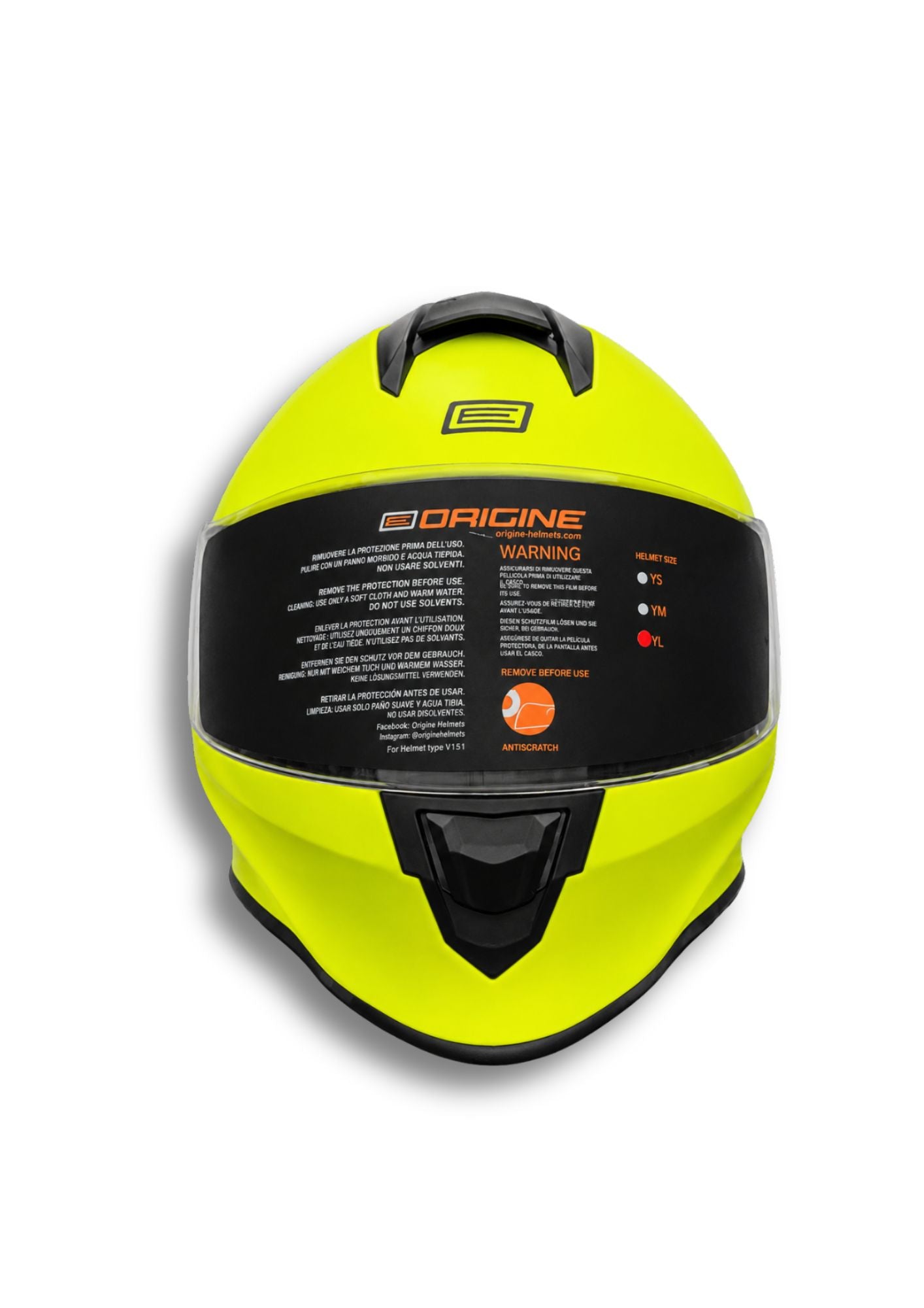 Casco Origine Helmets Verde Neon