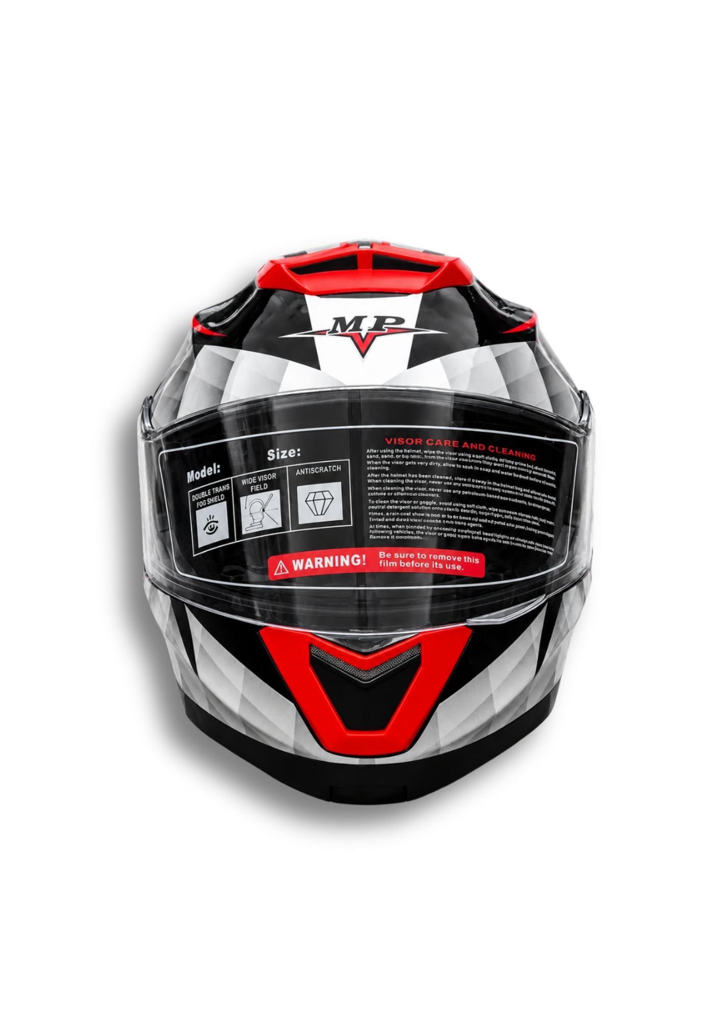 Casco MP Rojo con Gris