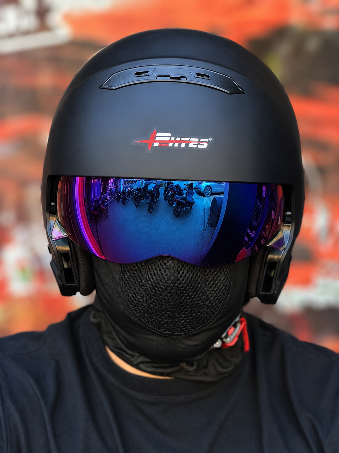 Casco Phyes Combat negro mate
