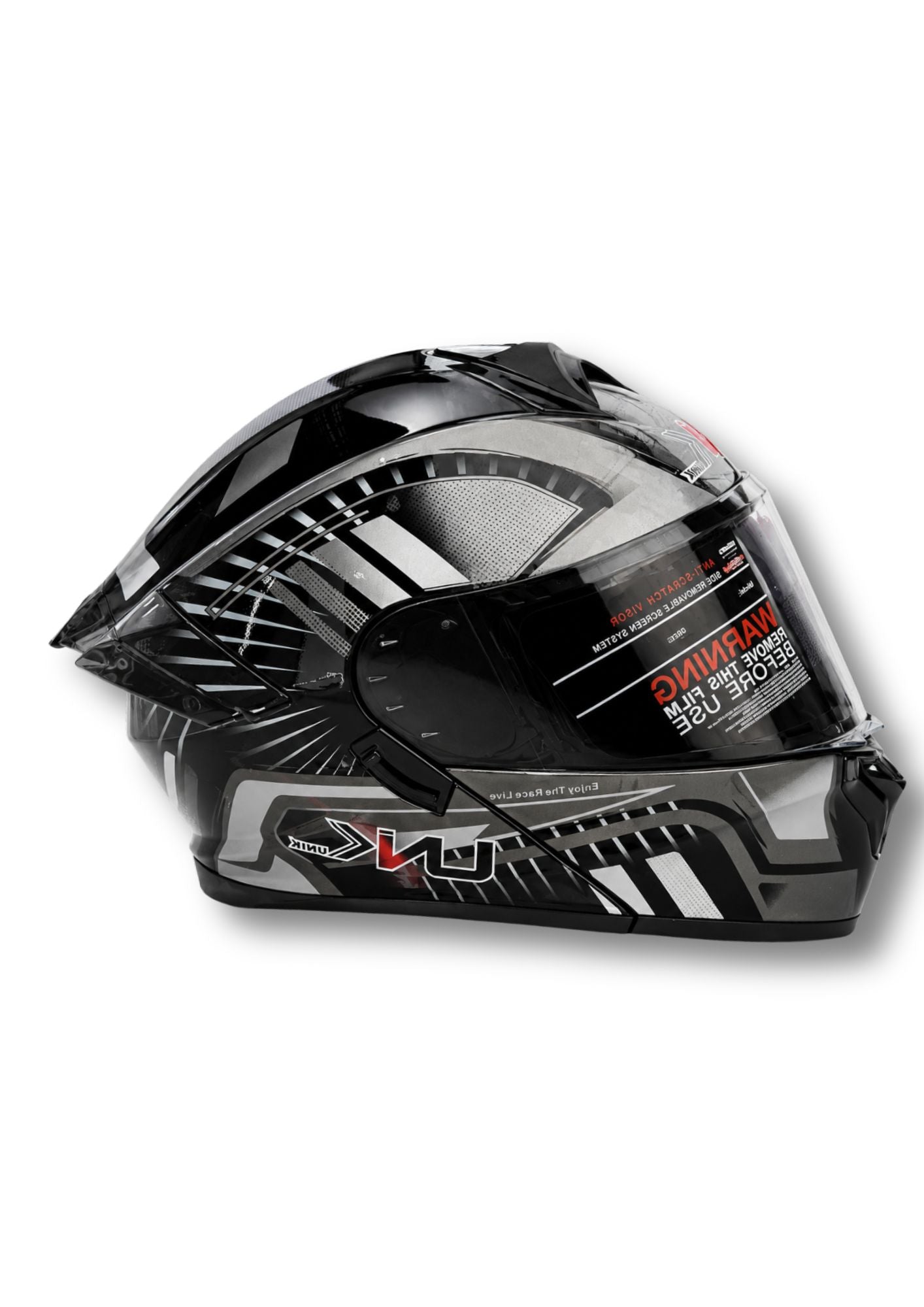 Casco UNIK C-130 Gris/Negro
