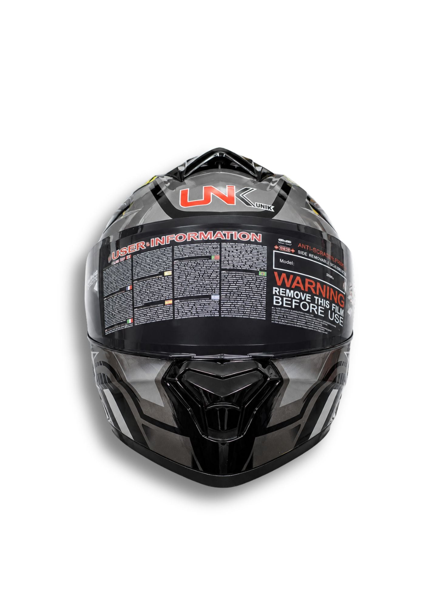 Casco UNIK C-130 Gris/Negro