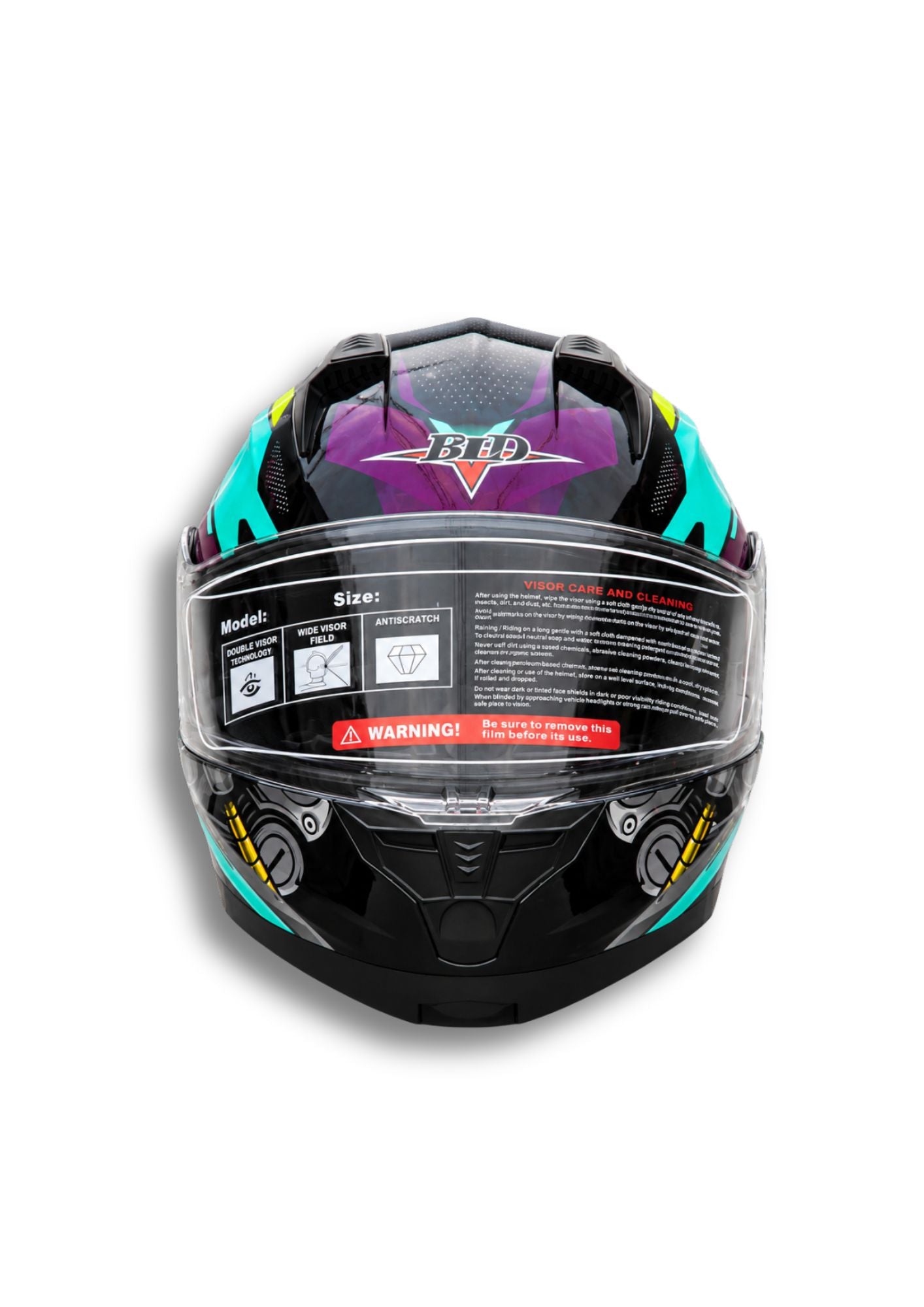 Casco BLD 162 Verde & Lila
