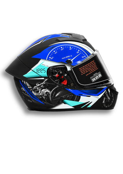 Casco Cool Seven Racing Azul