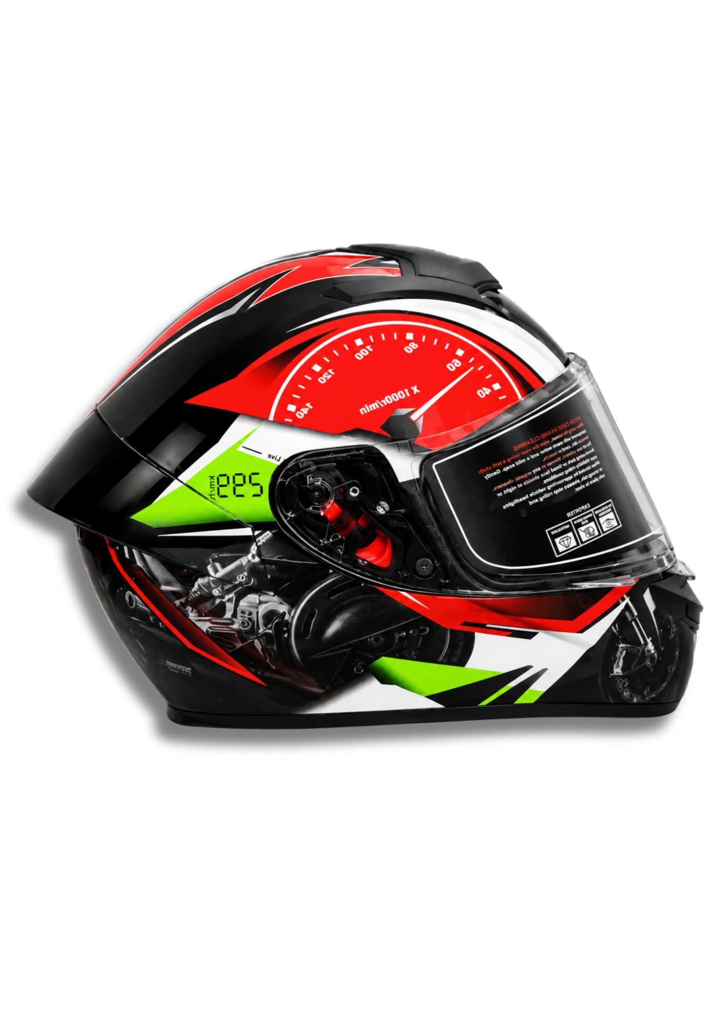 Casco Cool Seven Racing Rojo