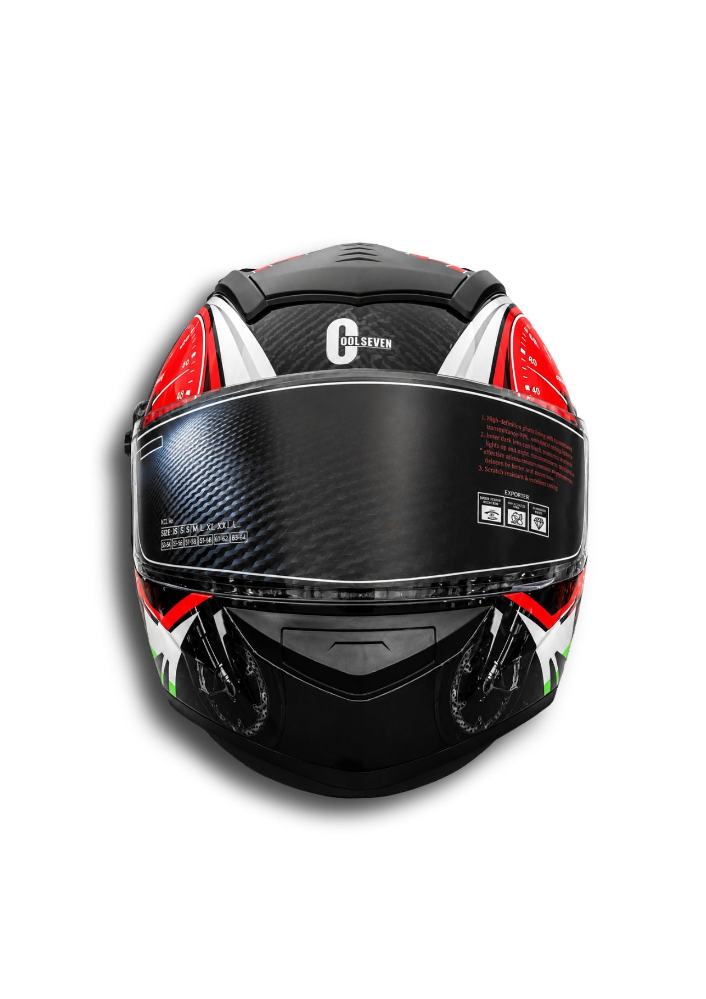Casco Cool Seven Racing Rojo