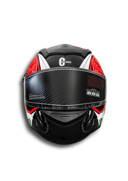 Casco Cool Seven Racing Rojo