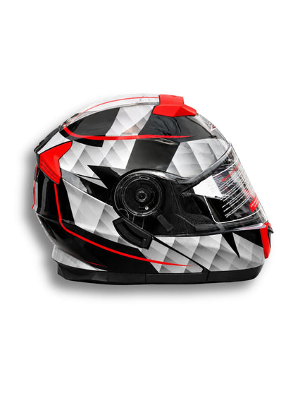 Casco MP Rojo con Gris