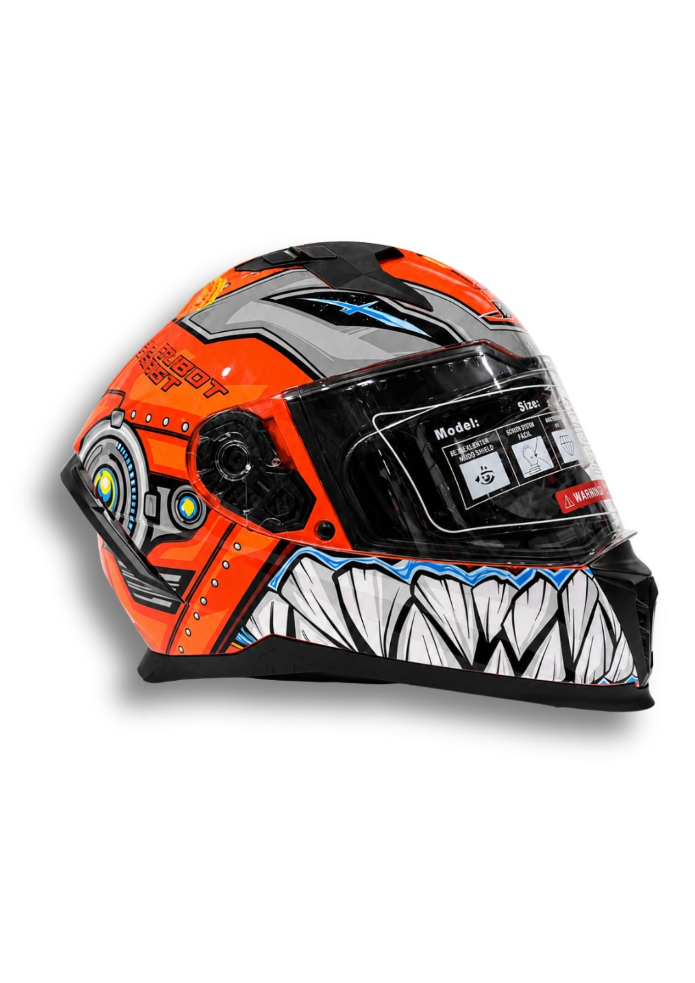 Casco BLD Robot Beast Naranja