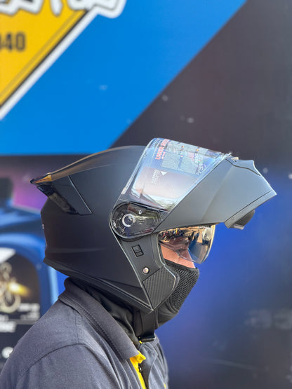 Casco Rebatible Unik Negro