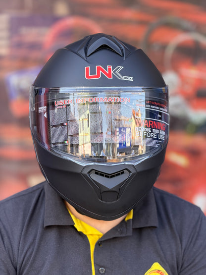 Casco Rebatible Unik Negro